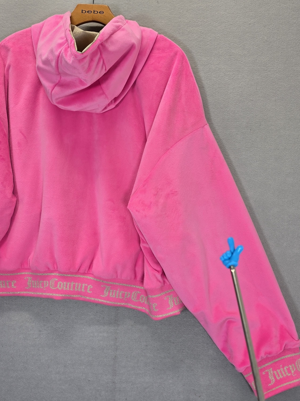Women's Juicy Couture Reversible Bomber Jacket in Retro Pink 3X Gold/Pink - Picture 7 of 15